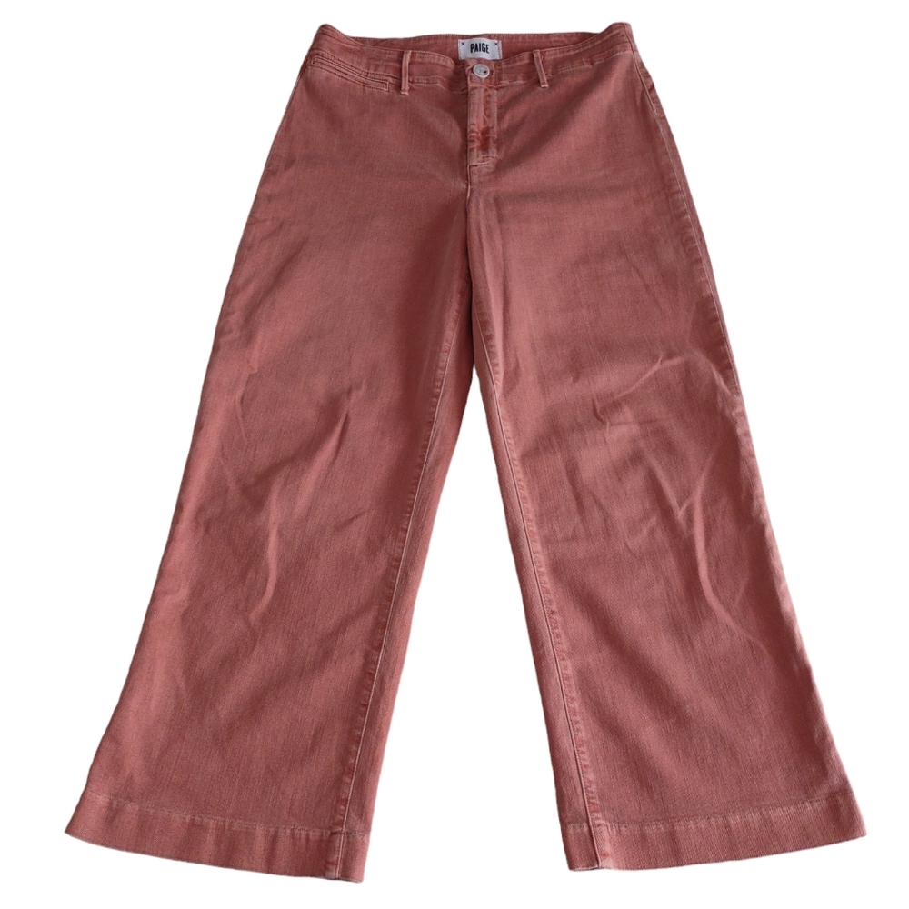 PAIGE Rust Wide-Leg Pants